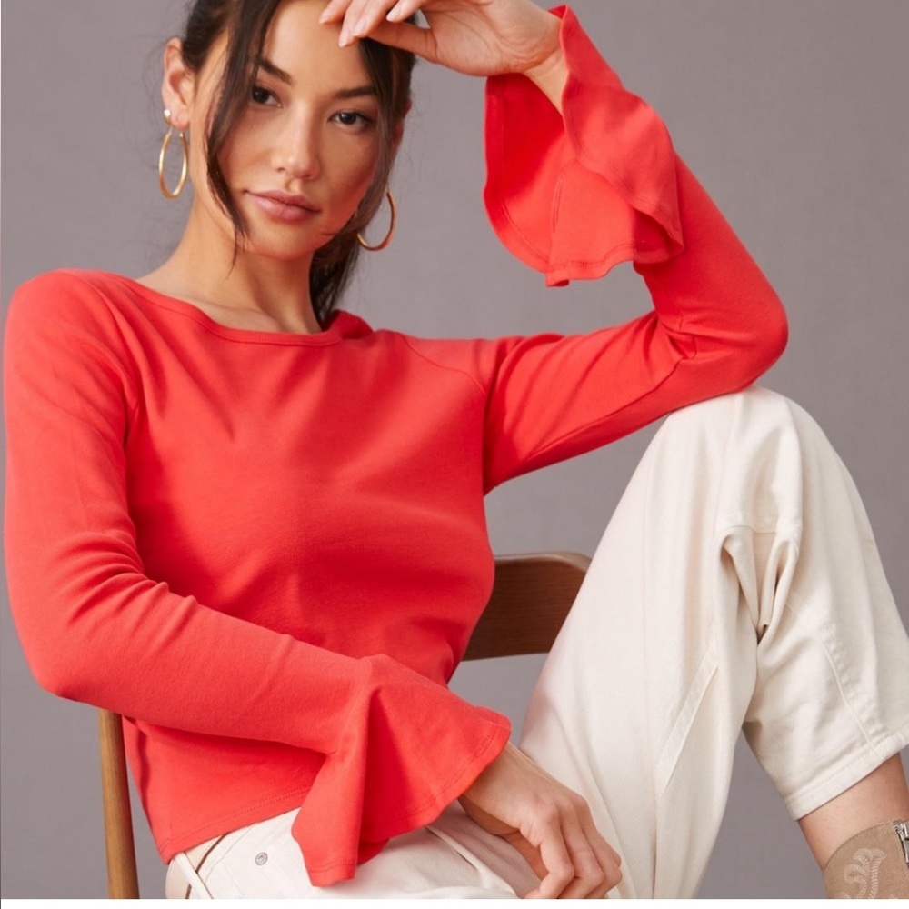 *Anthropologie Maeve Flouncy Top